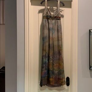 Maxi Dress, flattering belt under bust